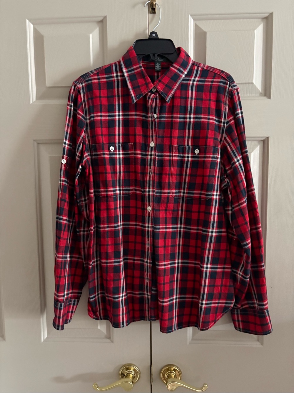 Ralph Lauren Red Plaid Button-Down Shirt